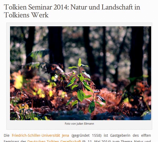 Tolkien Seminar Jena 2014